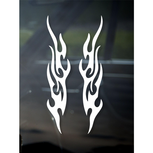 Наклейка Пламя 2 шт на велосипед / наклейка на мотоцикл