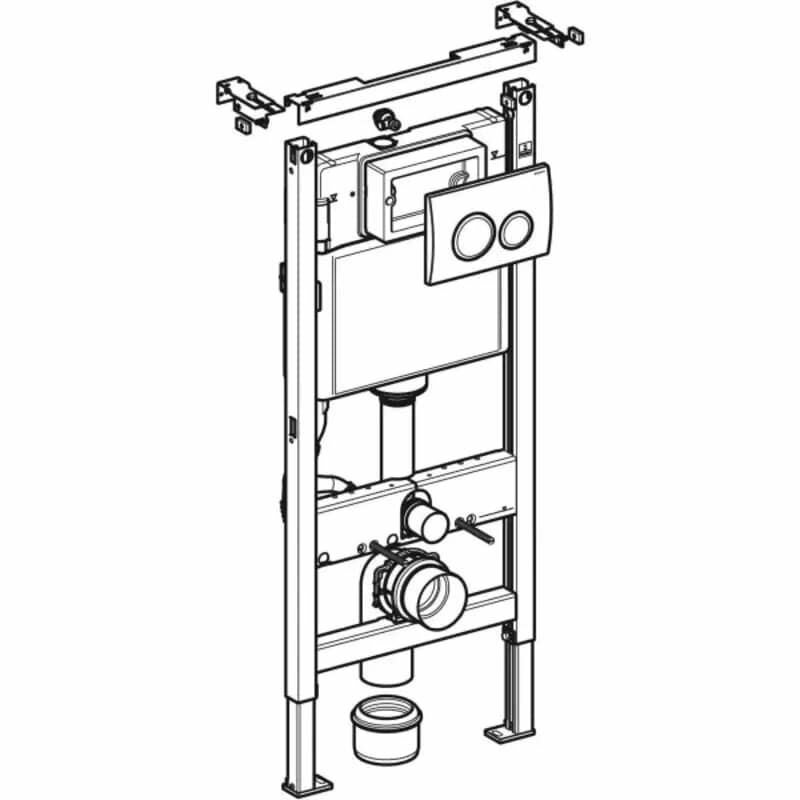 Инсталляция для подвесного унитаза Geberit DuofixBasic 458.134.21.2 - фотография № 13