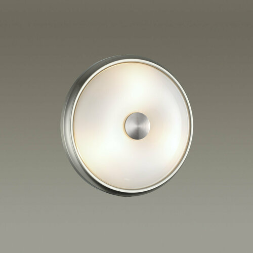 Настенно-потолочный светильник цвет матовый никель/металл/белый, цоколь E14 2*5-10W, ODEON LIGHT PELOW 4957/2