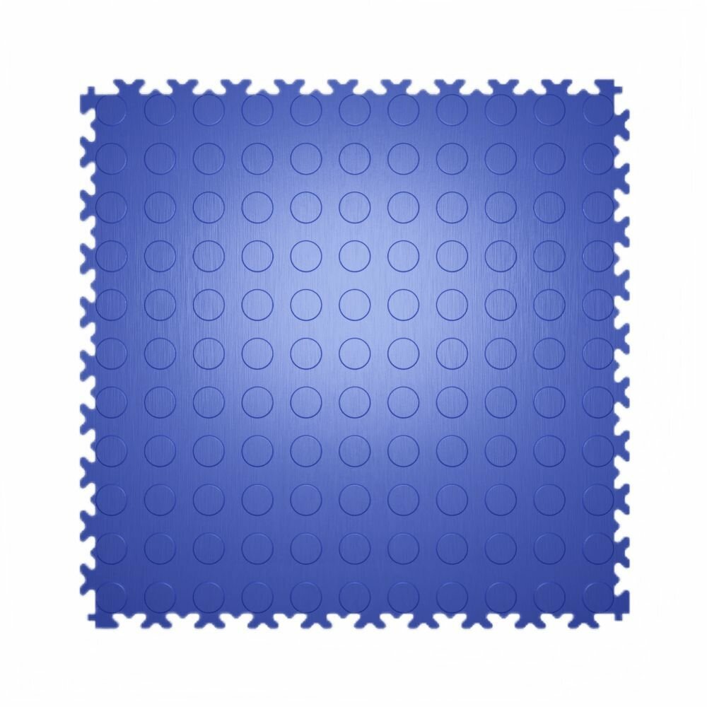 Плитка ПВХ модульная на пол LT light blue Coin PVC 500X500X5мм 43 класс