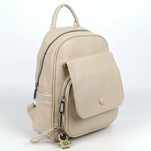 фото Рюкзак z166-19 светлый хаки, фактура гладкая, бежевый piove