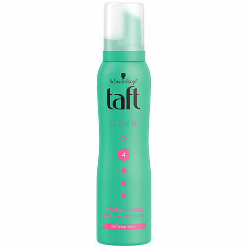 Пена для укладки волос TAFT Сила объема (сверхсильной фиксации) 150 мл укладка и стайлинг taft жидкость для укладки волос сила объема сверхсильной фиксации