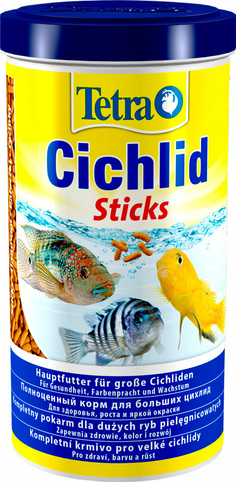 TETRA CICHLID STICKS корм палочки для всех видов цихлид (500 мл х 2 шт) - фотография № 1