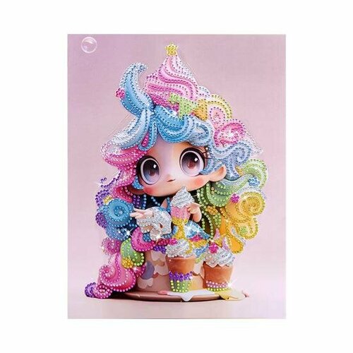 Алмазная мозаика Принцесса на подрамнике 23 х 30 см