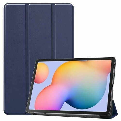 Samsung Galaxy Tab S6 Lite 10.4 SM-P610 / P615 / P619 чехол книжка без магнита темно-синий для Самсунг Галакси Таб с6 лайт