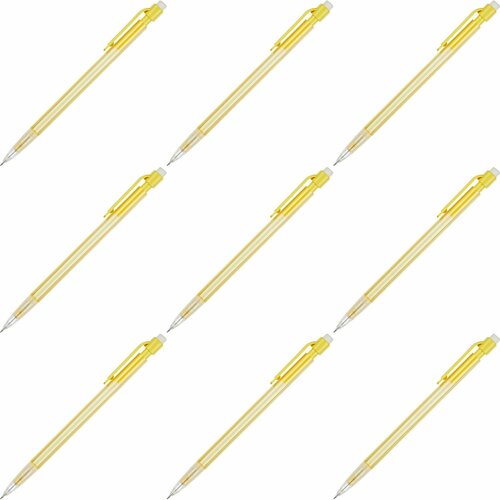 Attache Economy Карандаш механический Желтый, 0,7 мм, 9 шт