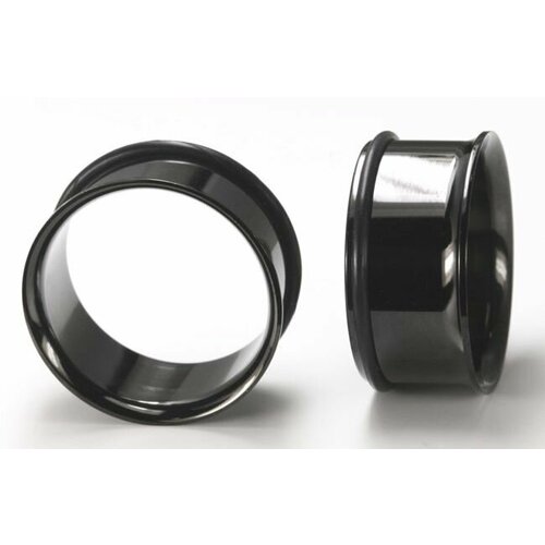 Комплект серег , размер 18 мм, черный