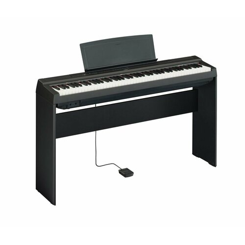 Цифровое пианино, со стойкой и педалью, черное (3 коробки), Yamaha P-125aB