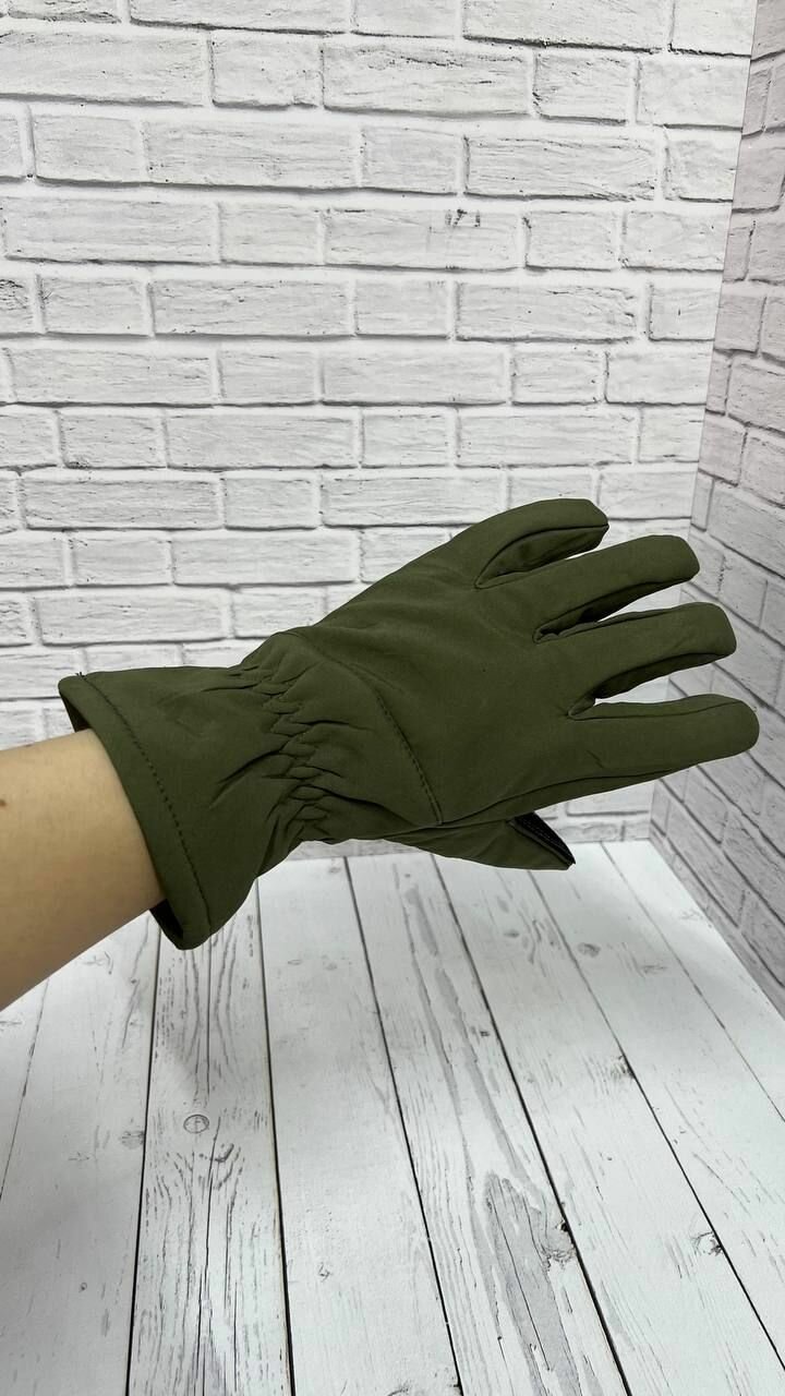 Тактические перчатки softshell олива — фото 1