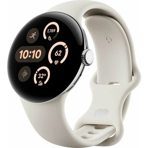 Pixel Watch 3 45 Wi-Fi Polished SilverPorcelain 4829900₽