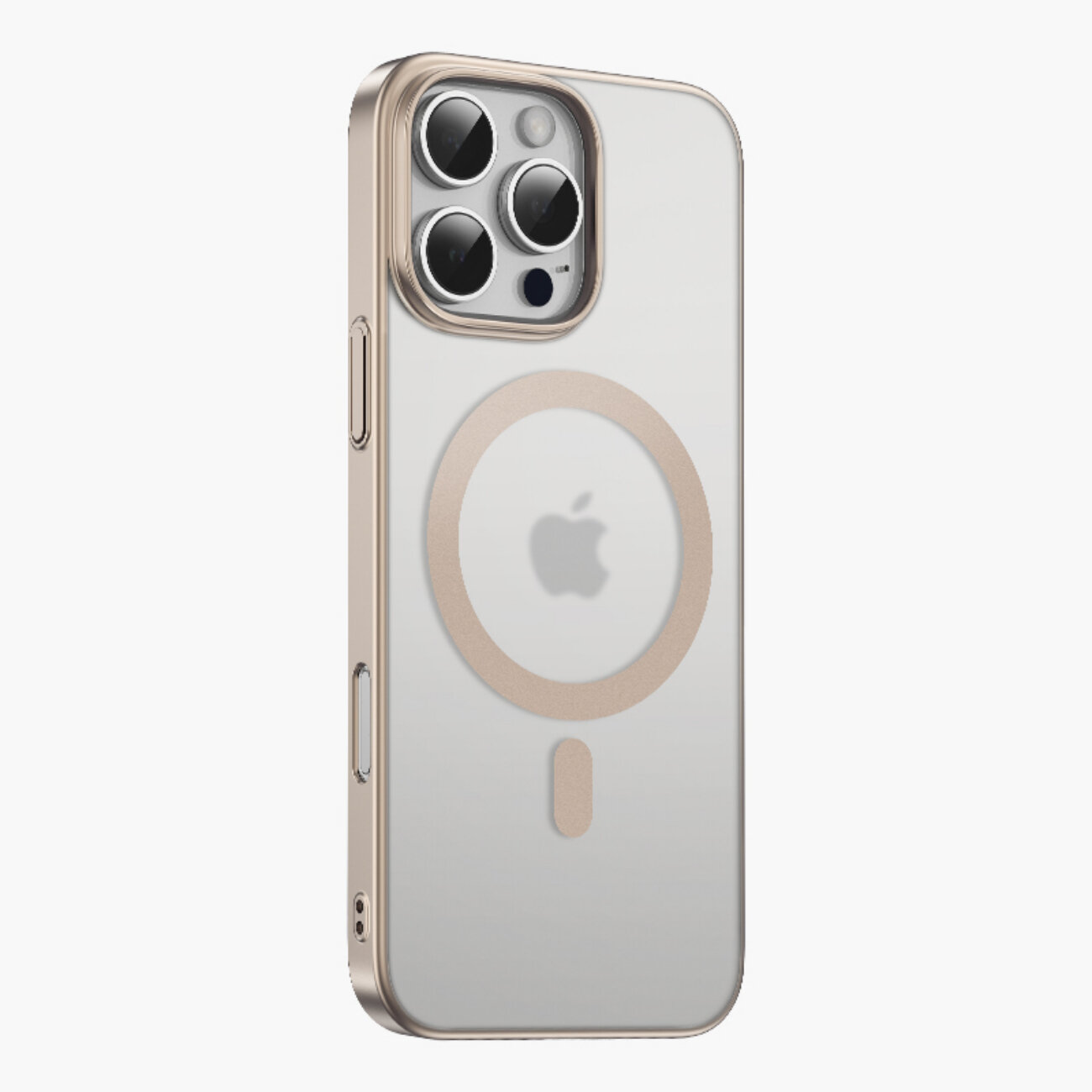 Чехол с MagSafe для iPhone 16 Pro Max KeePhone SkinGrip Матовый с металлическим блеском, защита камеры — Desert Titanium