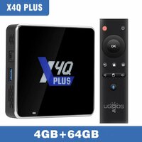 Ugoos X4Q Pro Smart TV Box Android 11 4 / 32 ГБ, X4Q Plus 4G 64G, Европейская