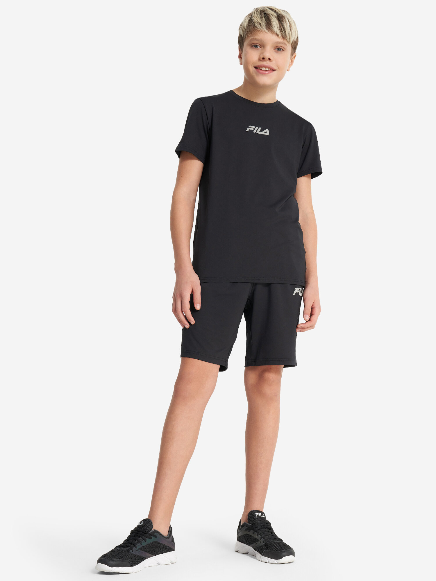 Футболка спортивная Fila, размер 158-164, черный — фото 1