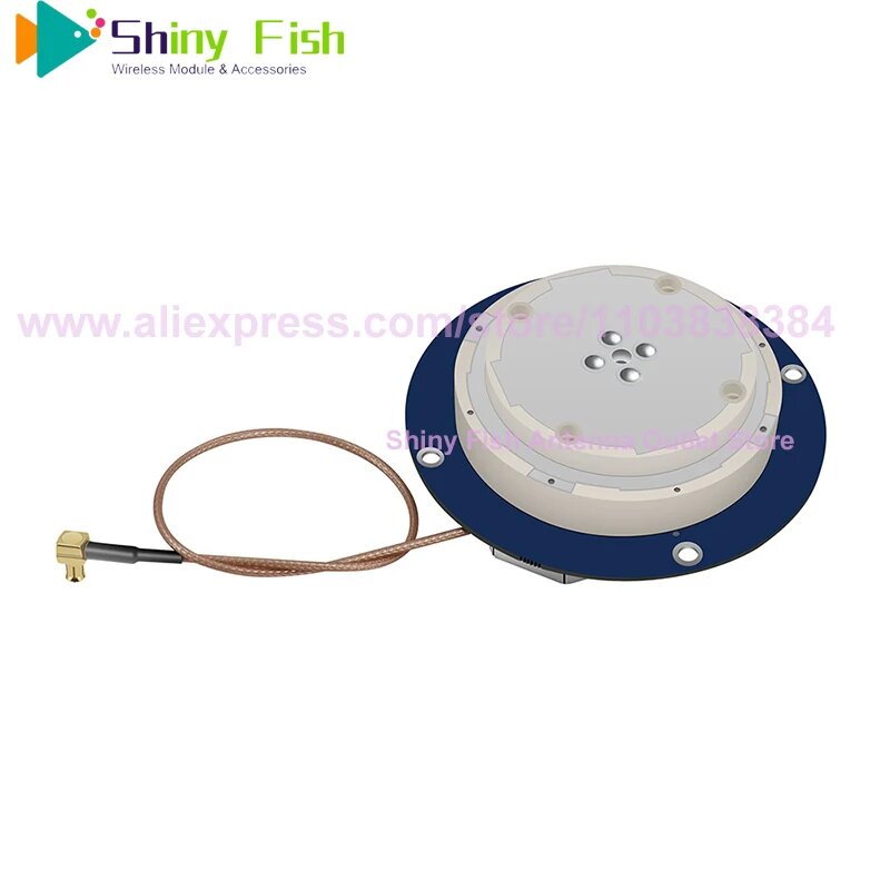 EM-FD8055BT GNSS RTK спутниковая антенна четыре звезды GPS L1 L2 L5 Glonass Galileo BDs SMA MMCX MCX U.FL кабель 21 см, MMCX-JW