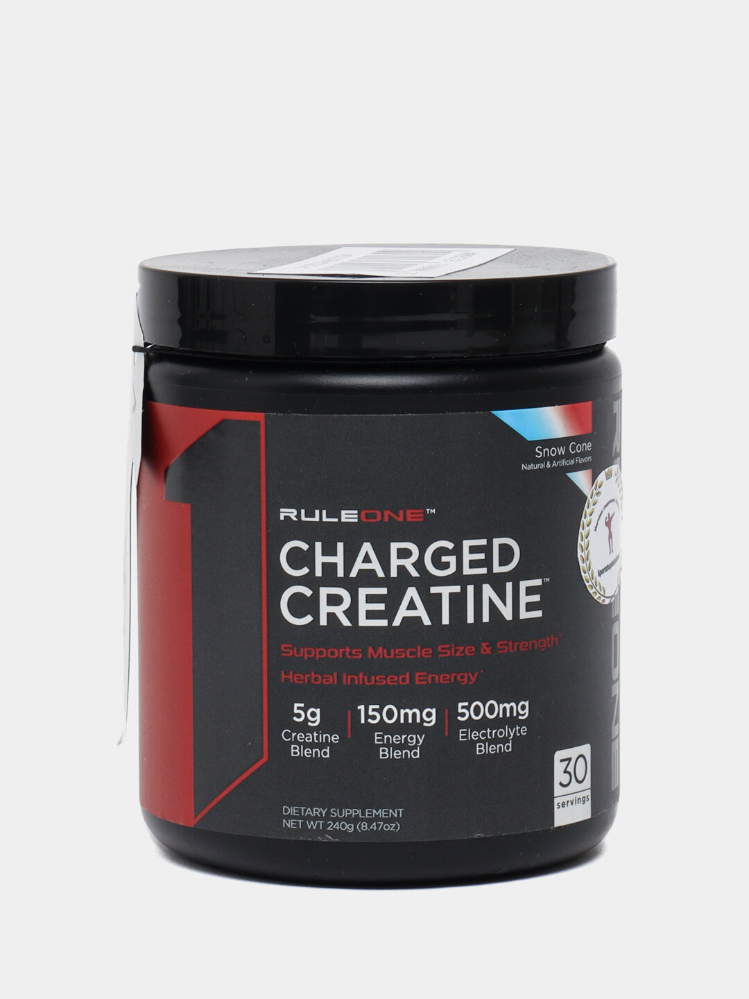 Креатин Rule One Charged Creatine, 30 порций, snowcone