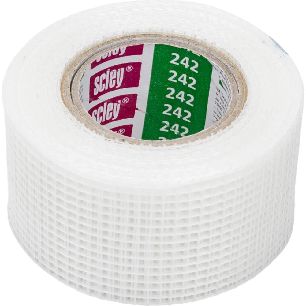 SCLEY Лента серпянка  серия 242 из стекловолокна  размер 42 мм х 45 метров 0350 424245