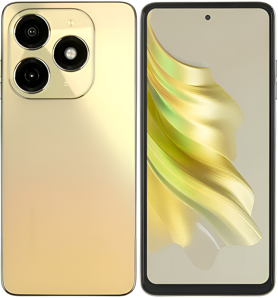 Смартфон TECNO Spark20 8Гб 256GB, Gold, 6.5, IPS LCD, золотой
