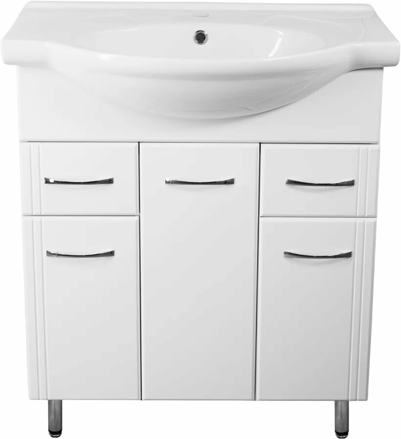 Тумба под раковину без столешницы Style Line Эко Стандарт №26 70 напольная белая