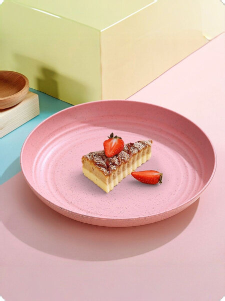 Тарелка 22.5 см 1 шт розовый