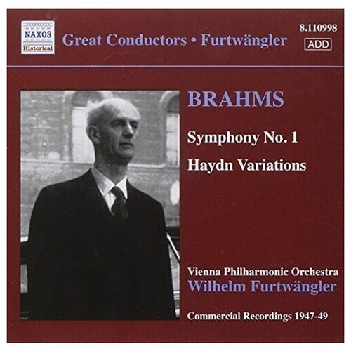 Brahms - Symphony No. 1 / Haydn Variations- Furtwangler Naxos CD Deu ( Компакт-диск 1шт) audio cd beethoven edition vol 20 historical recordings