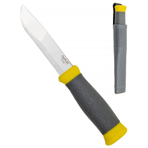 фото Нож туристический pirat "рыбак", пластиковые ножны, длина клинка 11 см