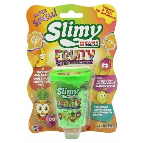 Слайм SLIMY 37328 с фруктовым запахом, лайм, 80 г.