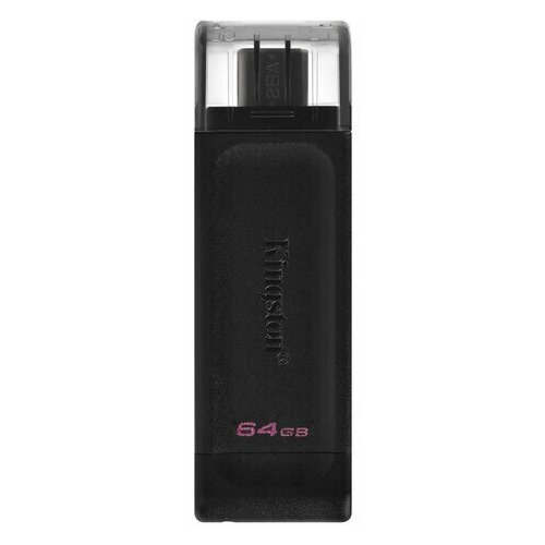 Флеш-диск 64GB KINGSTON DataTraveler 70, разъем Type-C 3.2, черный