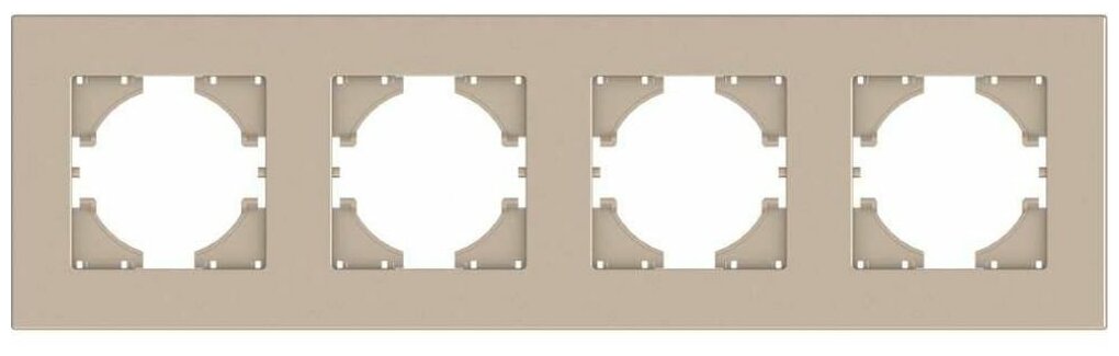 С1114-027 GUSI City рамка 4-местная цвет шампань.
