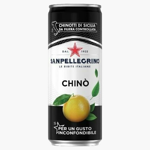 Напиток газированный Sanpellegrino(Санпеллегрино) Chino (Померанец) 0,33 л х 24 банки