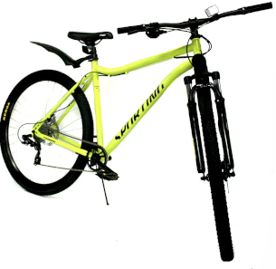 Велосипед FORWARD SPORTING 29 2.0 D (29" 8 ск. рост. 21") 2023, ярко-зеленый/черный, RB3R98141BGNXBK