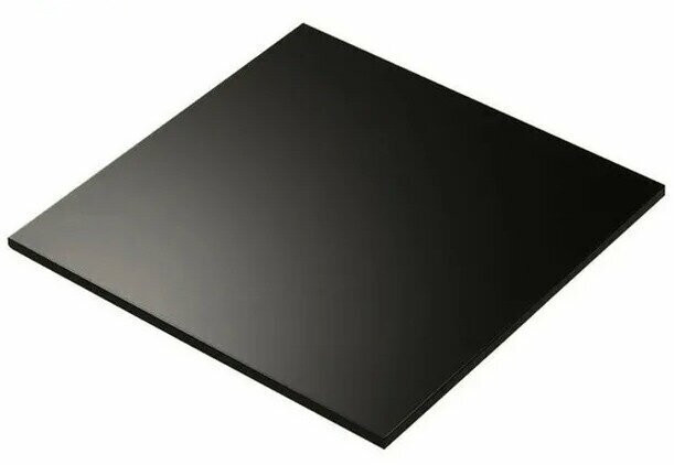 Термостойкая силиконовая пластина 150х150х5 мм/Силикон листовой/Черный/Для изготовления прокладок/Siliconium