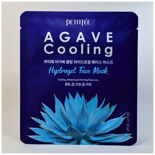 Гидрогелевая маска для лица Petitfee Agave Cooling Hydrogel Mask 32 гр.