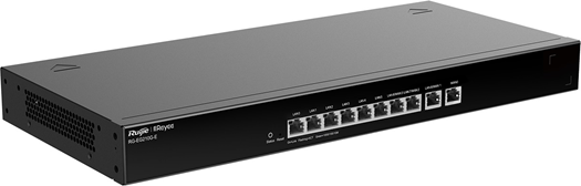 Маршрутизатор Reyee 10-Port Gigabit Cloud Managed Gataway, 10 Gigabit Ethernet connection Ports, support up to 4 WAN ports, Max 200 concurrent users, 1.8Gbps. (RG-EG210G-E)