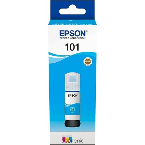 Чернила EPSON 101 T03V24A Cyan Inks для заправки картриджа