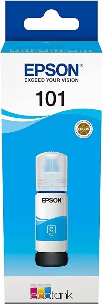 Чернила EPSON 101 T03V24A Cyan Inks для заправки картриджа