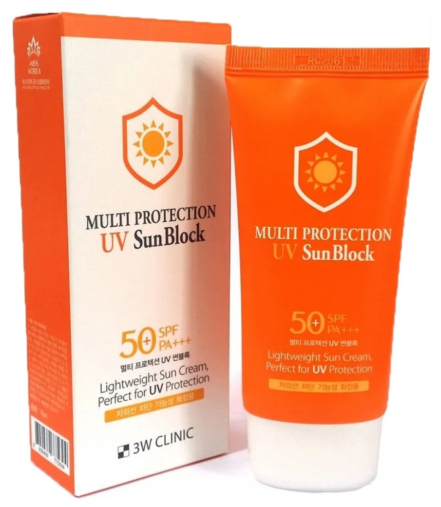 3W Clinic Солнцезащитный крем Multi Protection UV Sun Block SPF50+ PA+++