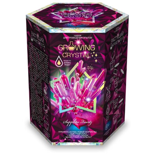 фото Набор для исследований danko toys growing crystal sapphire quartz