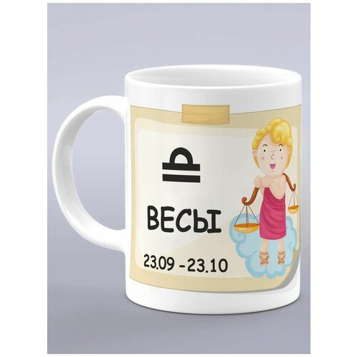 Кружка подарок зодиак весы