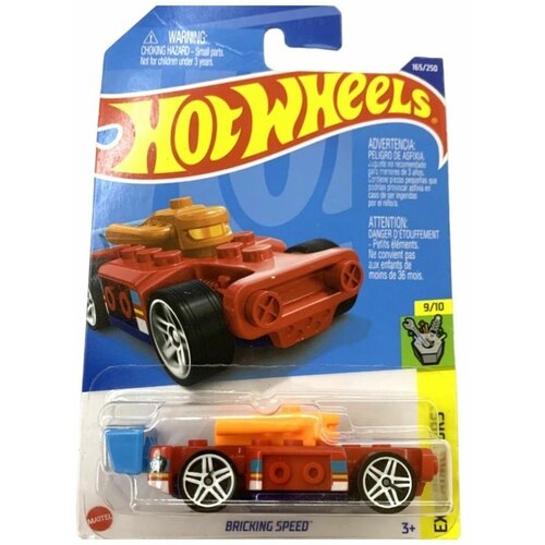 Машинка Hot Wheels коллекционная (оригинал) BRICKING SPEED красный/оранжевый машинка hot wheels коллекционная оригинал veloci racer красный черный