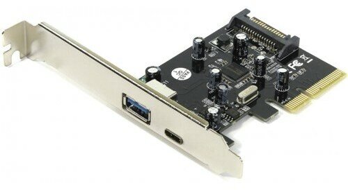 PCI-E/USB3.1 порты С/A 10 Гб*сек Orient AM-31U2PE-AС чип ASM1142