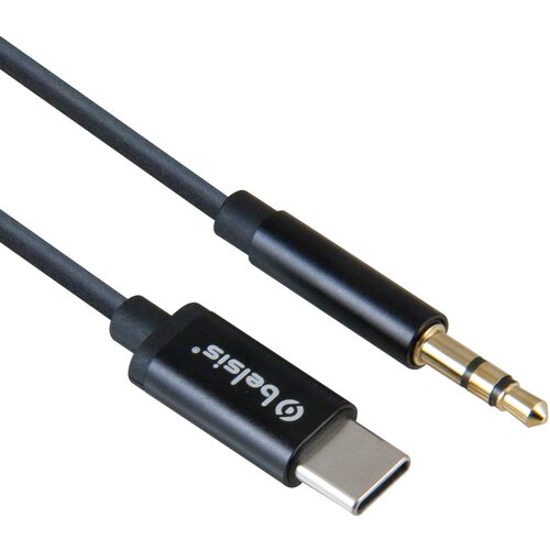 Кабель USB Type C AUX 3.5 jack, 24 бит / 48 кГц. Переходник Аудио Стерео длина 1.0 м, Belsis/BW1624 1 шт кабель переходник с разъема usb type c на aux гнездо 3 5 мм длина 5 см