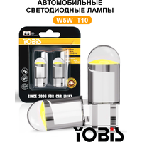 Лампочка в габариты автомобильная светодиодная LED W5W T10 12v 2шт.