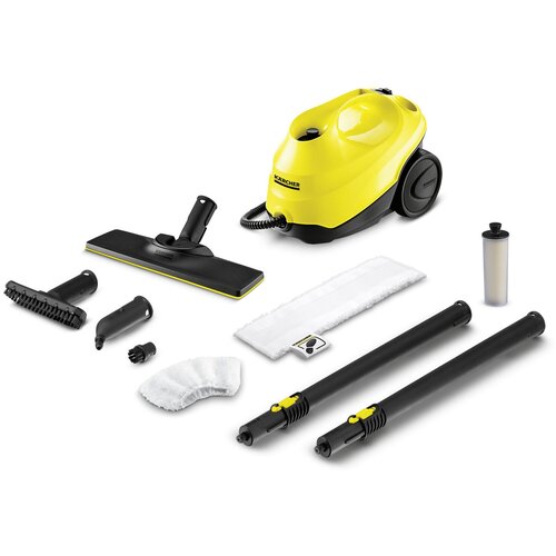 Пароочиститель напольный Karcher EasyFix SC 3 2022 1900Вт желтыйчерный 2513800₽