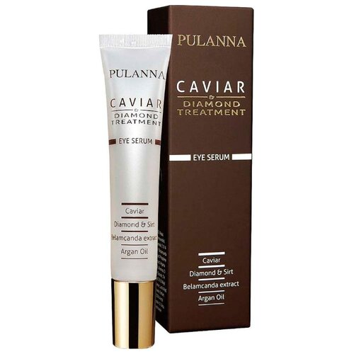 фото Сыворотка PULANNA Caviar Diamond Treatment Eye Serum восстанавливающая для контура глаз на основе икры и бриллиантовой пудры 20 мл