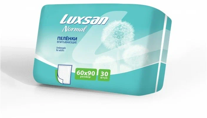 Одноразовая пеленка Luxsan Basic / Normal 60х90, 30 шт.