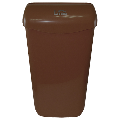 Корзина для мусора LIME 11 л, подвесная, с держателем мешка, коричневая 974115
