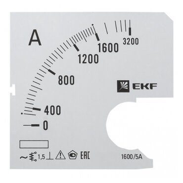 Шкалы измерения для установки EKF s-a961-1600