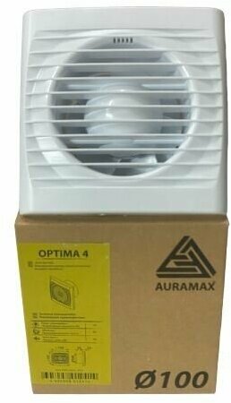 Вентилятор AURAMAX OPTIMA 4 осевой вытяжной d 100 - фотография № 2