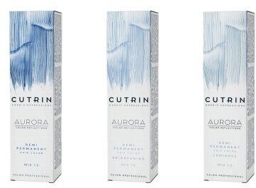 Cutrin Aurora Demi Permanent - Безаммиачный краситель \6.0 Темный блондин 60 мл - фото №6