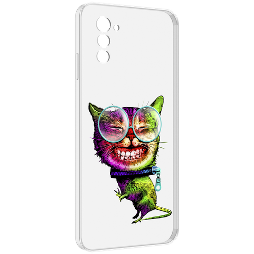 Чехол MyPads Веселый кот для UleFone Note 12 / Note 12P задняя-панель-накладка-бампер